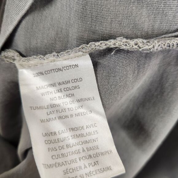 Robert Barakett Neutral Minimalist Short Sleeve Soft Cotton Tee Large - Picture 6 of 7